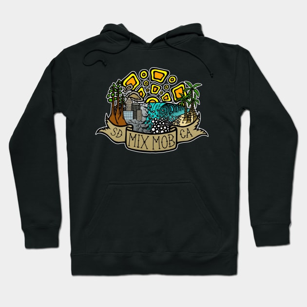 MIX MOB Paradise Found SD CA Hoodie by Mix Mob